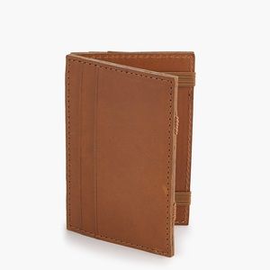 J.Crew Magic wallet in Italian leather